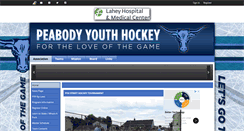 Desktop Screenshot of peabodyyouthhockey.org