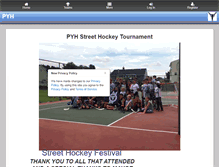 Tablet Screenshot of peabodyyouthhockey.org
